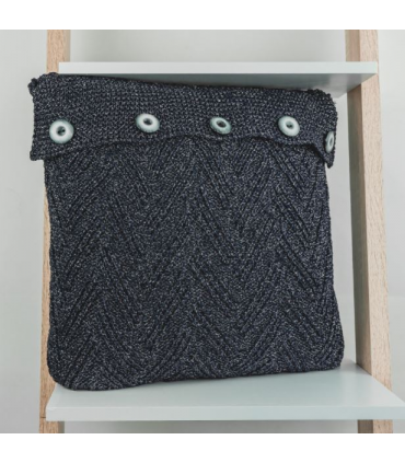 Cojín lúrex marino