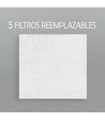 Kit Mascarilla Reutilizable con 5 filtros reemplazables FFP2