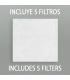 Kit Mascarilla Reutilizable con 5 filtros reemplazables FFP2