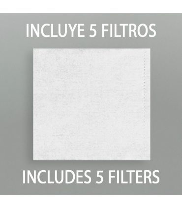 Kit Mascarilla Reutilizable con 5 filtros reemplazables FFP2