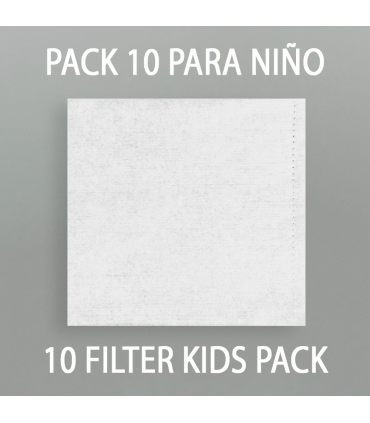 10 filtros de reemplazo para mascarilla reutilizable