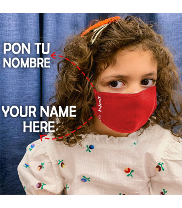 Kit "TÚ ELIGES" PERSONALIZADO CON NOMBRE Vuelta al cole mascarillas niño o niña FFP2
