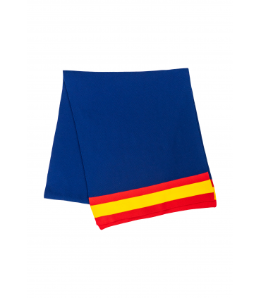 Bufanda azul con bandera