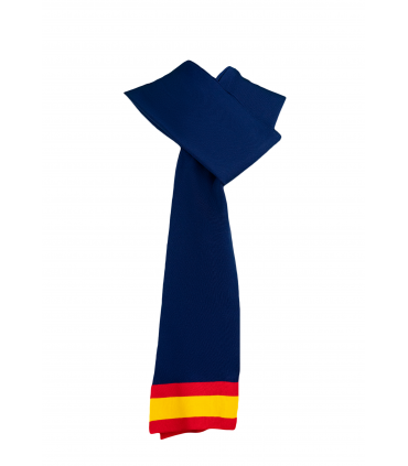 Bufanda azul con bandera
