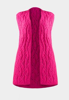 Chaleco largo calados