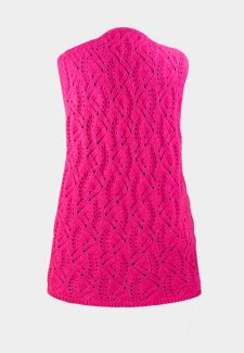 Chaleco largo calados