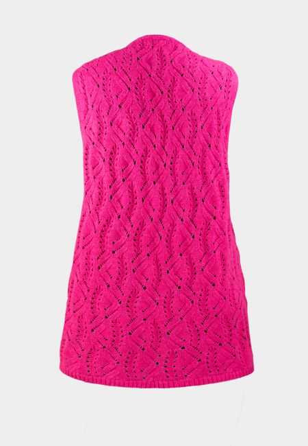 Chaleco largo calados