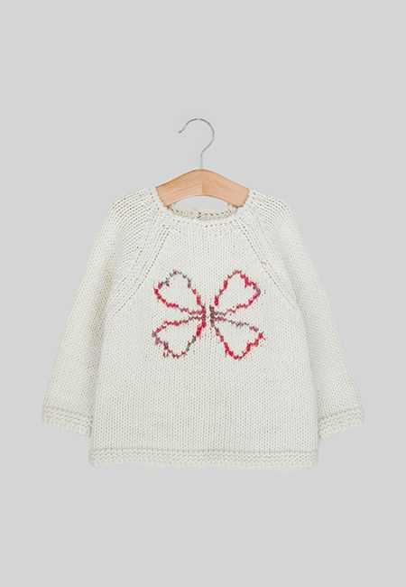 Jersey intarsia trébol